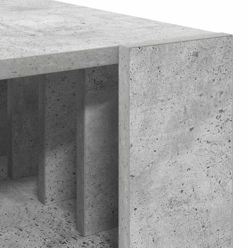 Kavos staliukas Betono pilka 92 x 49,5 x 45 cm Apdirbta mediena