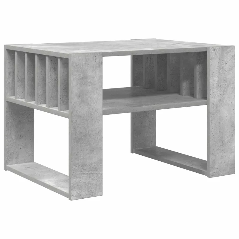 Kavos staliukas Betono pilka 66 x 49,5 x 45 cm Apdirbta mediena