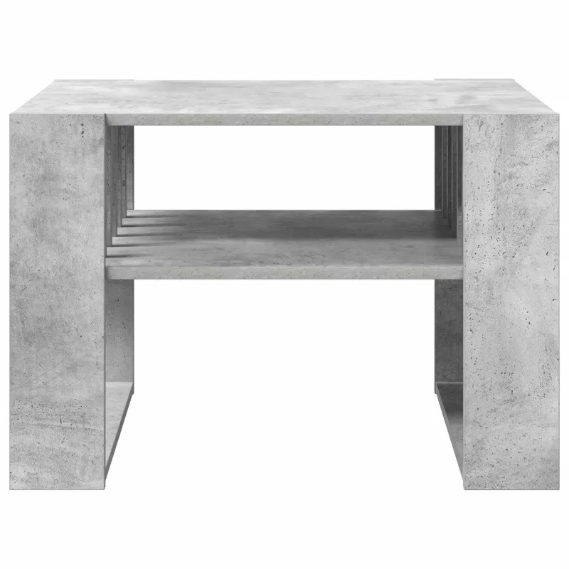 Kavos staliukas Betono pilka 66 x 49,5 x 45 cm Apdirbta mediena