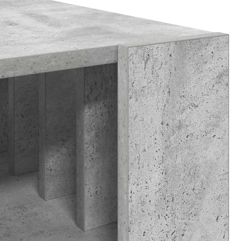 Kavos staliukas Betono pilka 66 x 49,5 x 45 cm Apdirbta mediena