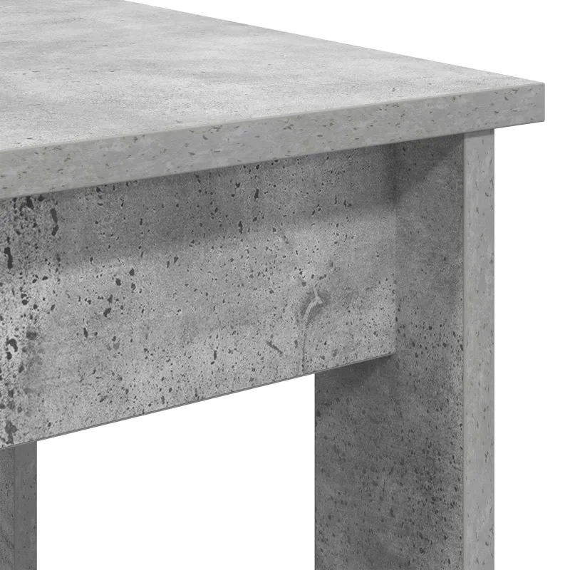 Kavos staliuko komplektas 2 pcs Betono pilka Apdirbta mediena