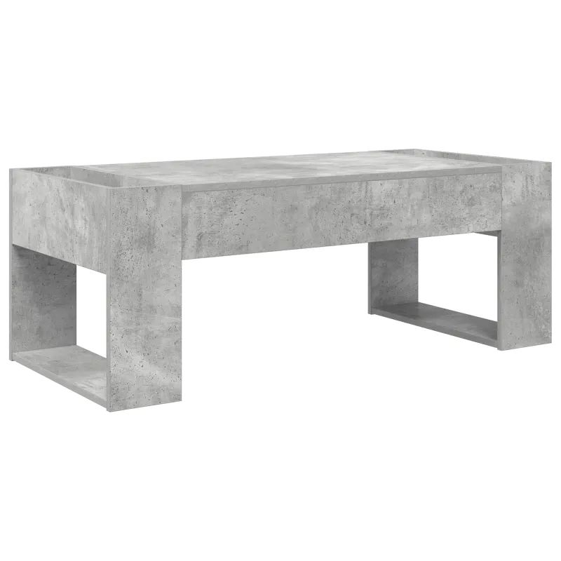 Kavos staliukas Betono pilka 110 x 50 x 41 cm Apdirbta mediena