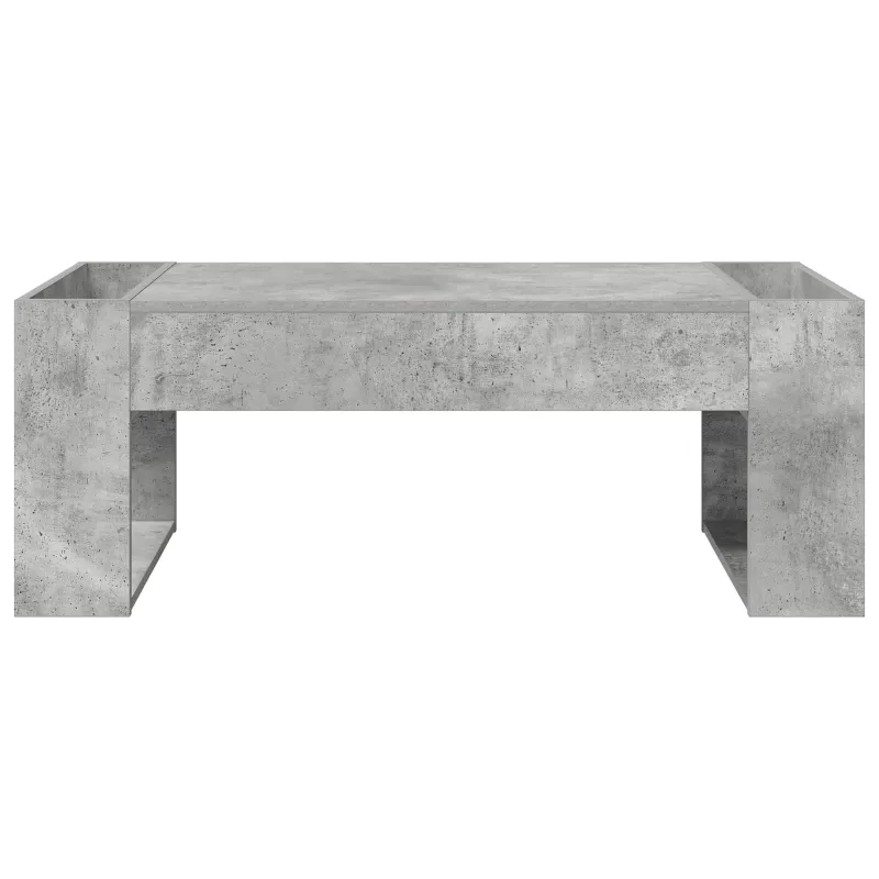 Kavos staliukas Betono pilka 110 x 50 x 41 cm Apdirbta mediena