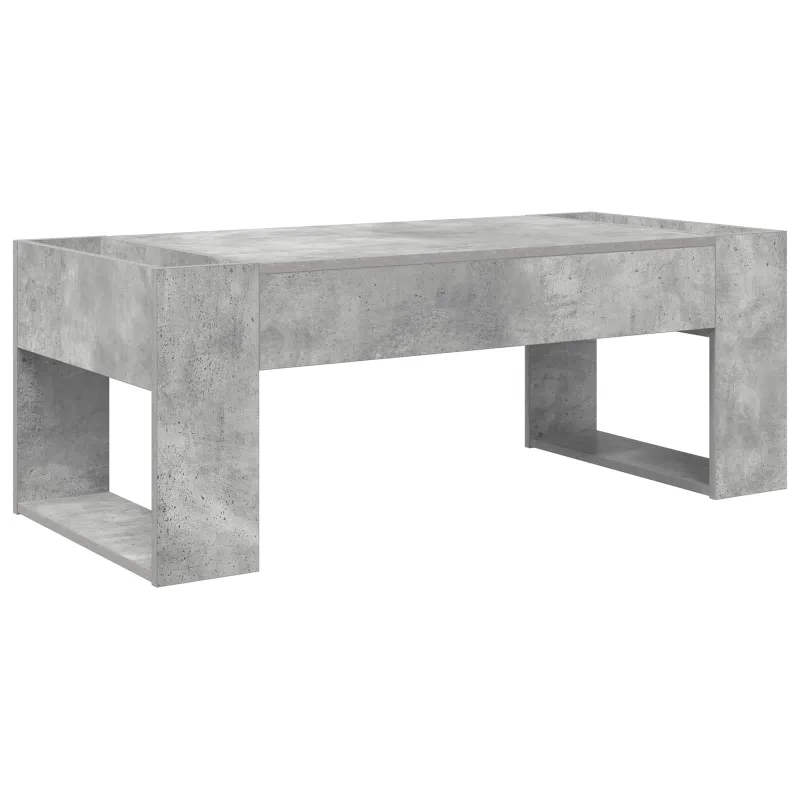 Kavos staliukas Betono pilka 110 x 50 x 41 cm Apdirbta mediena