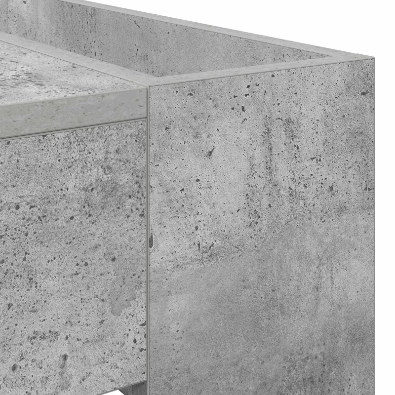 Kavos staliukas Betono pilka 110 x 50 x 41 cm Apdirbta mediena