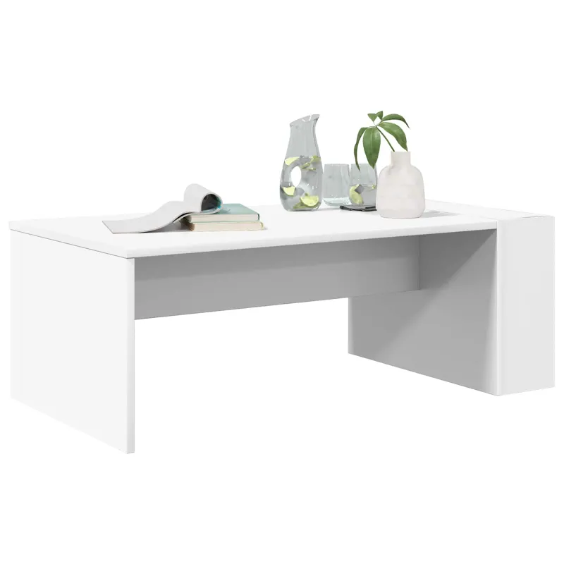 Kavos staliukas Balta 95 x 50 x 34 cm Apdirbta mediena