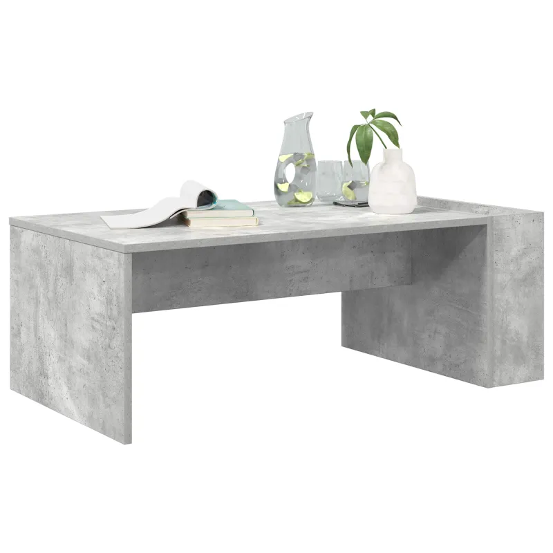 Kavos staliukas Betono pilka 95 x 50 x 34 cm Apdirbta mediena