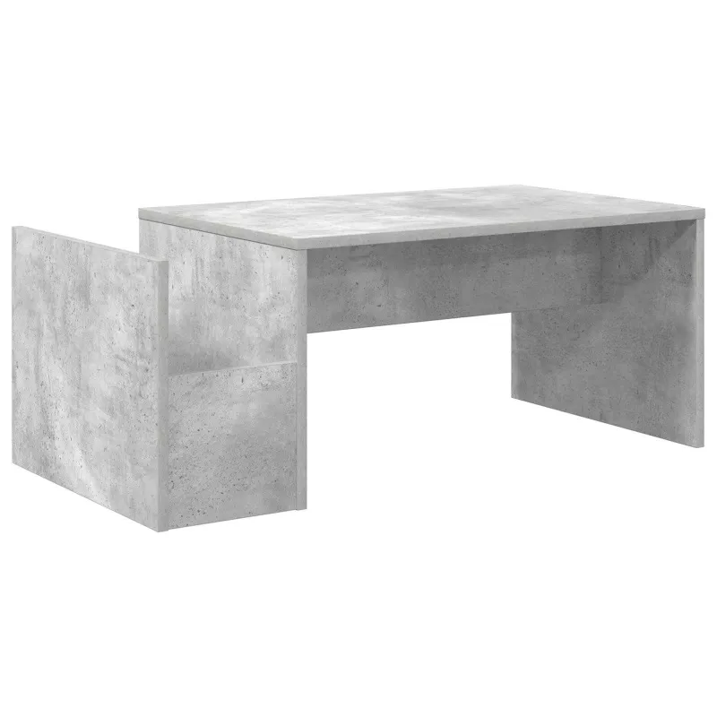 Kavos staliukas Betono pilka 90 x 45 x 35 cm Apdirbta mediena