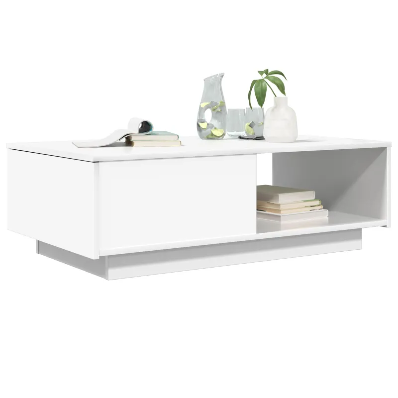 Kavos staliukas Balta 95 x 55 x 31 cm Apdirbta mediena