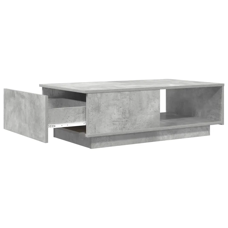 Kavos staliukas Betono pilka 95 x 55 x 31 cm Apdirbta mediena