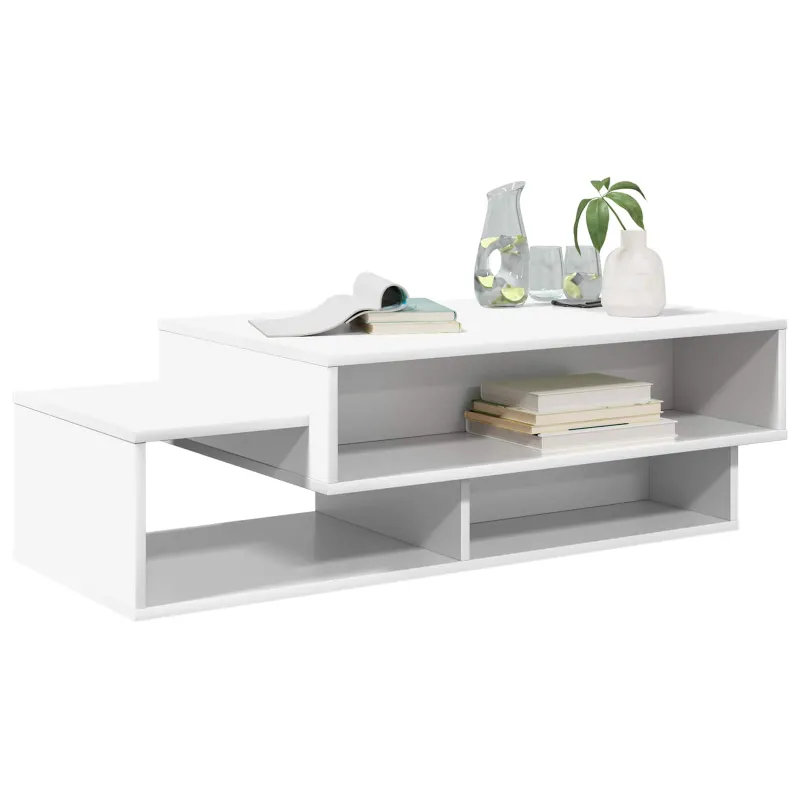 Kavos staliukas Balta 105 x 50 x 32,5 cm Apdirbta mediena
