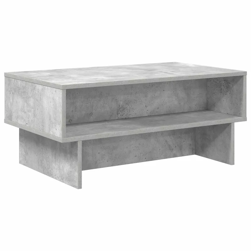 Kavos staliukas Betono pilka 80 x 46 x 35 cm Apdirbta mediena