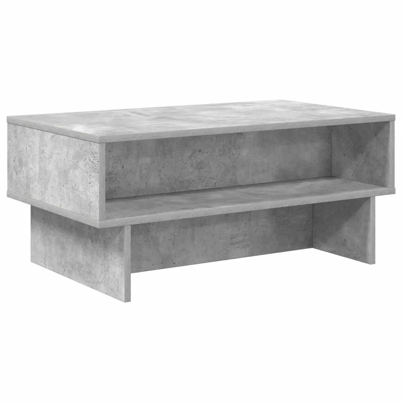Kavos staliukas Betono pilka 80 x 46 x 35 cm Apdirbta mediena