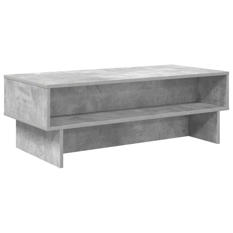Kavos staliukas Betono pilka 100 x 46 x 35 cm Apdirbta mediena