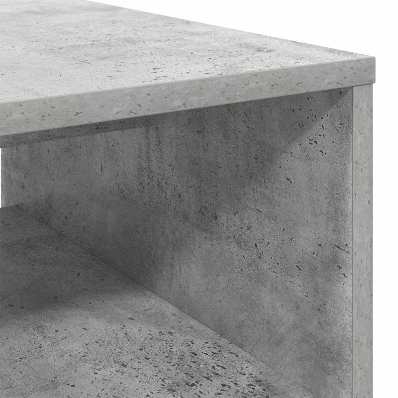 Kavos staliukas Betono pilka 80 x 50 x 40 cm Apdirbta mediena
