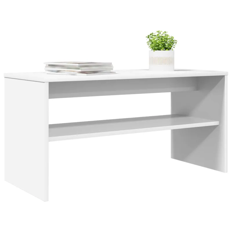 Televizoriaus spintelė 80 x 35 x 40 cm Balta Apdirbta mediena