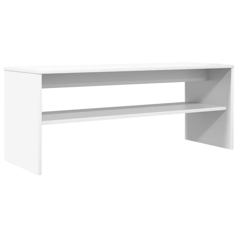 Televizoriaus spintelė Balta 100 x 35 x 40 cm Apdirbta mediena