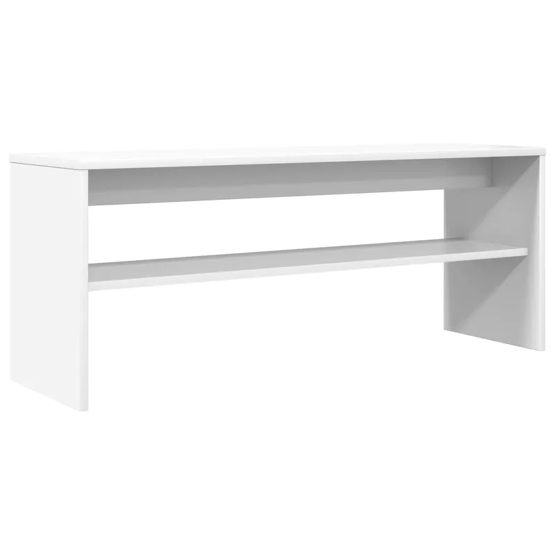 Televizoriaus spintelė Balta 100 x 30 x 40 cm Apdirbta mediena