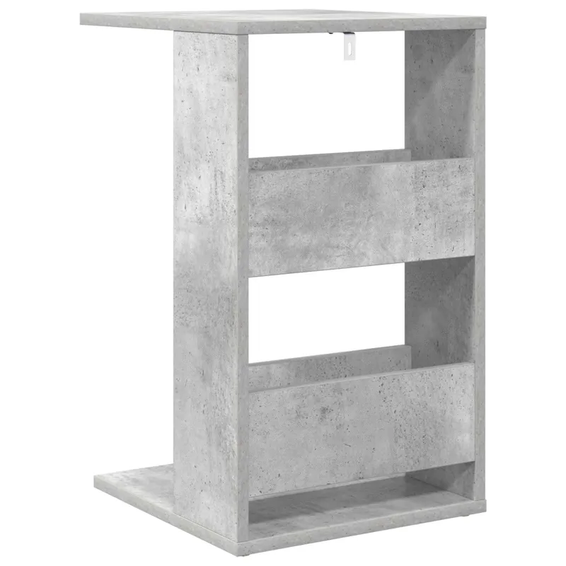 Šoninis stalas Betono pilka 40 x 35 x 60,5 cm Apdirbta mediena