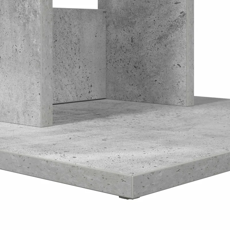 Šoninis stalas Betono pilka 45 x 40 x 62,5 cm Apdirbta mediena