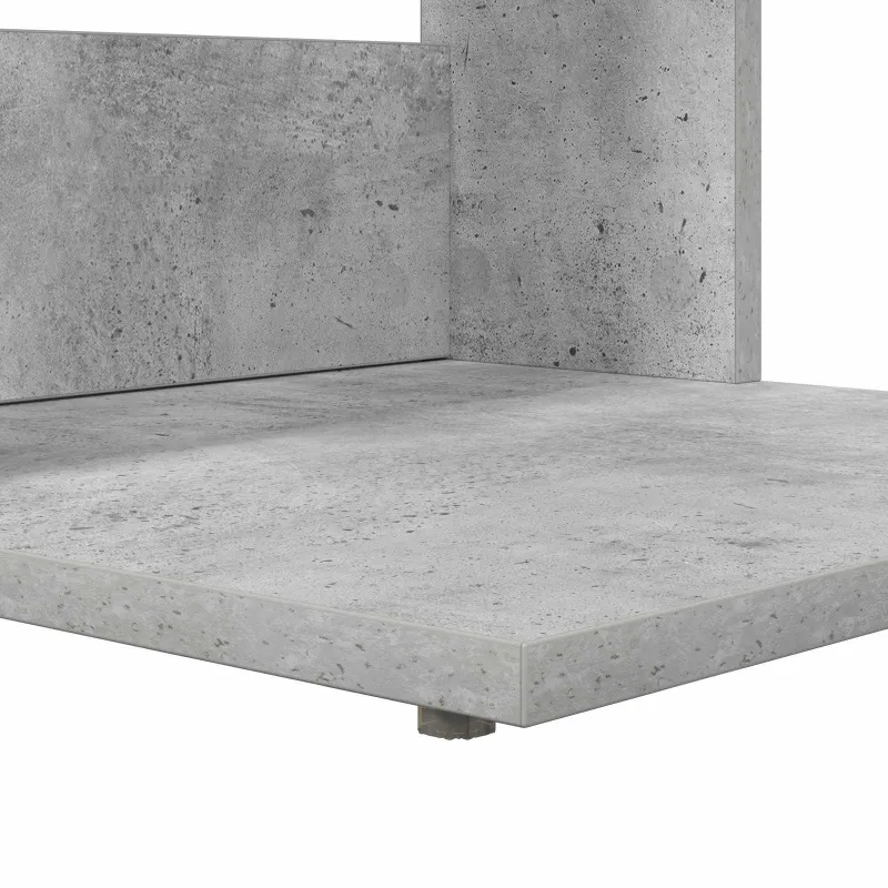 Šoninis stalas Betono pilka 40 x 38 x 62,5 cm Apdirbta mediena