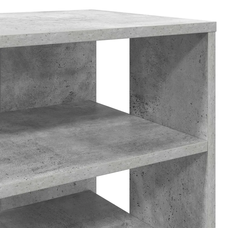 Batu skrynia su lentyna 2 pcs Betono pilka Apdirbta mediena