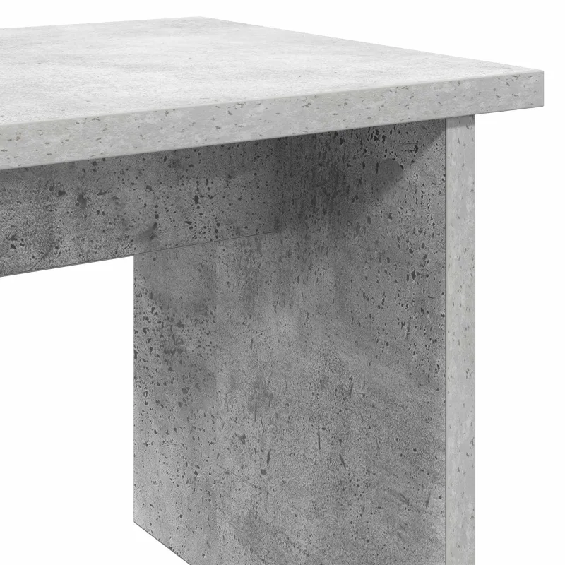 Batu skrynia su lentyna 2 pcs Betono pilka Apdirbta mediena