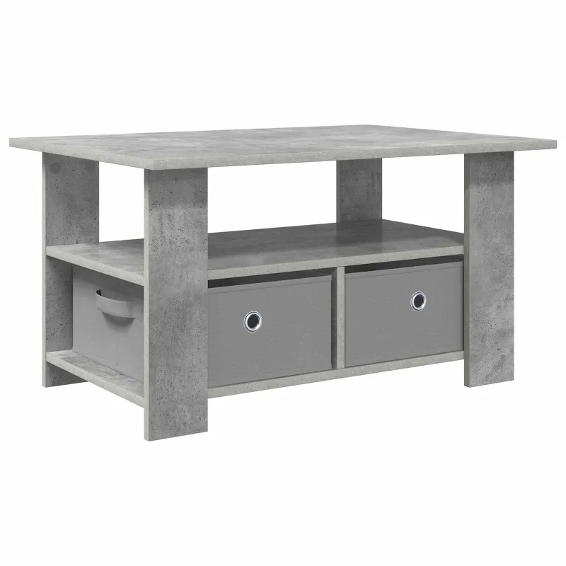 Kavos staliukas Betono pilka 77 x 55 x 42 cm Apdirbta mediena