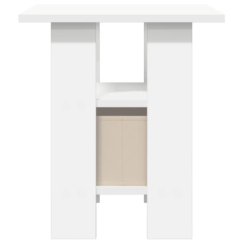 Naktinis staliukas 2 pcs Balta 41 x 40 x 45 cm Apdirbta mediena