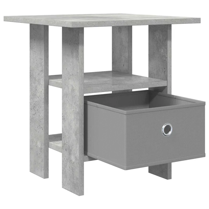 Naktinis staliukas 2 pcs Betono pilka 41 x 40 x 45 cm
