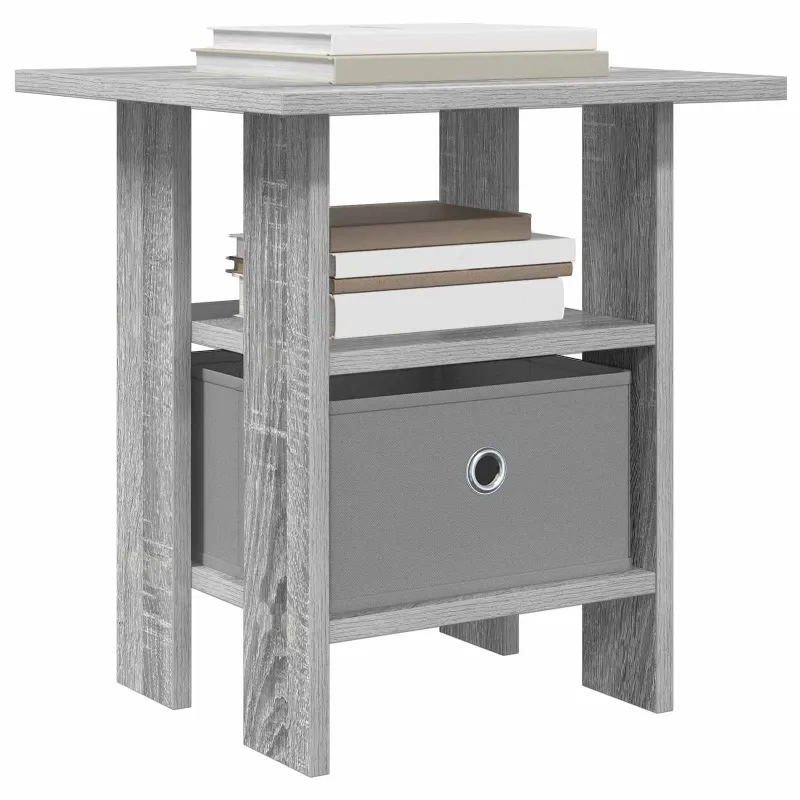 Naktinis staliukas 2 pcs Pilkas Sonoma 41 x 40 x 45 cm