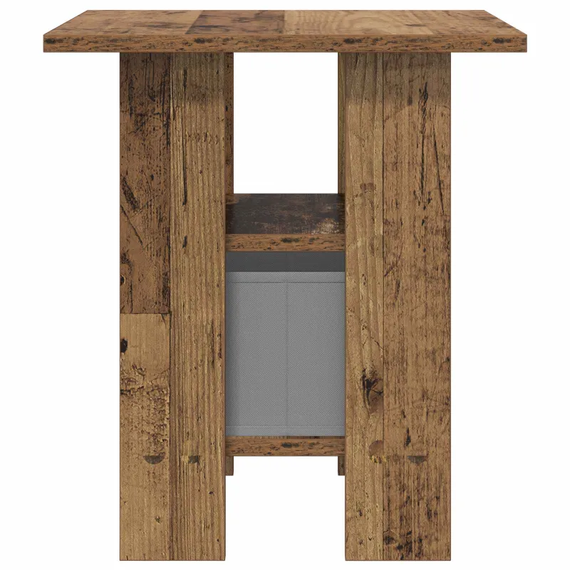 Naktinis staliukas su stalčių 2 pcs Senas medis 41 x 40 x 45 cm