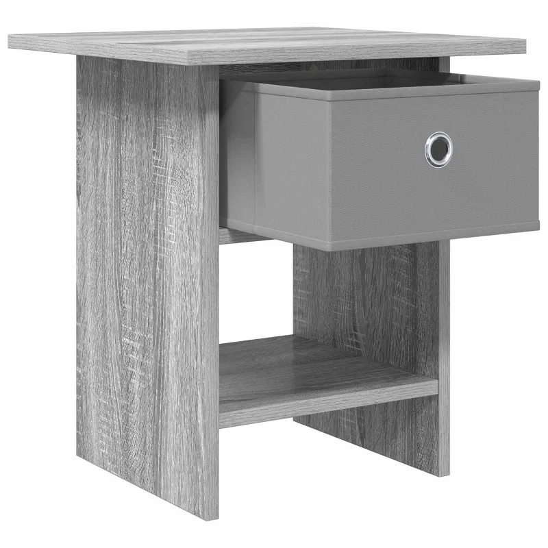 Naktinis staliukas 2 pcs Pilkas Sonoma 41 x 40 x 45 cm