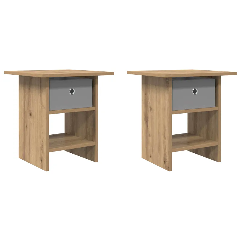 Naktinis staliukas 2 pcs Amatininkų ąžuolas 41 x 40 x 45 cm