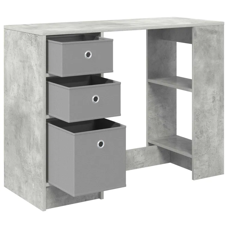 Stalas Betono pilka 100 x 40 x 75 cm Apdirbta mediena