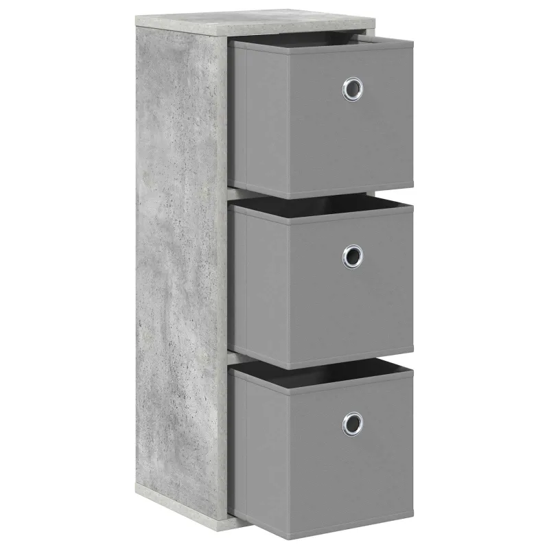 Kabalas su stalčių Betono pilka 25,5 x 22 x 69,5 cm