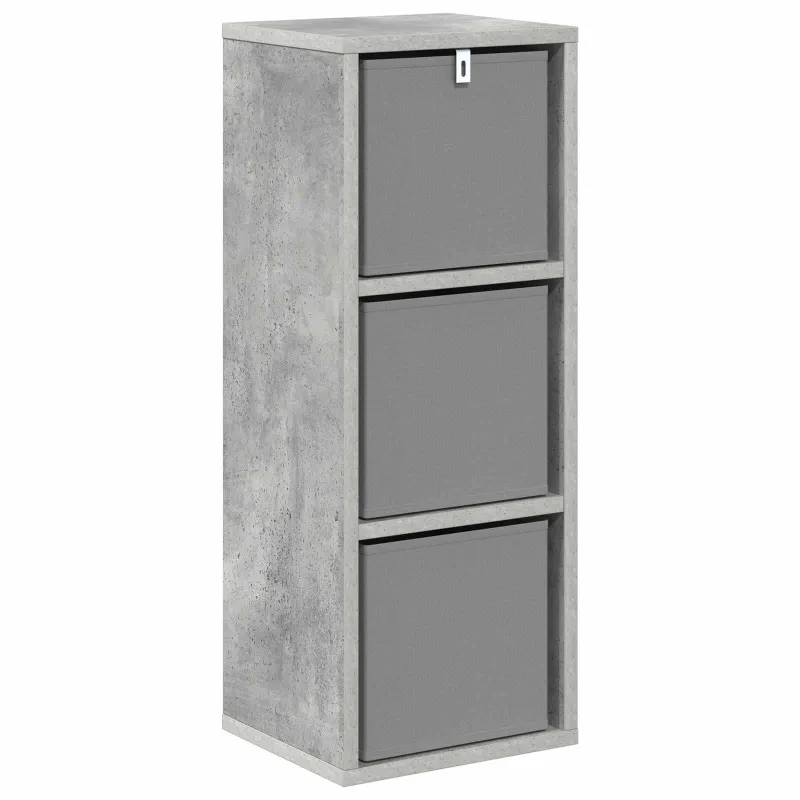 Kabalas su stalčių Betono pilka 25,5 x 22 x 69,5 cm