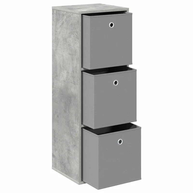 Kabalas su stalčių Betono pilka 35 x 32 x 99,5 cm