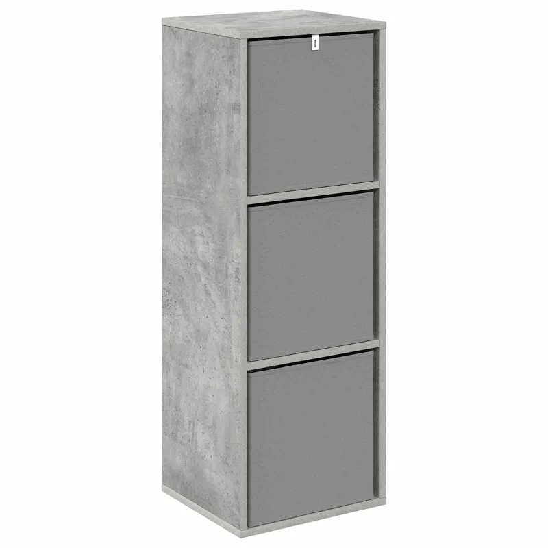 Kabalas su stalčių Betono pilka 35 x 32 x 99,5 cm