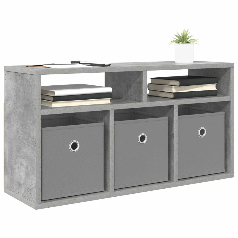 Žemas stalas su stalčių Betono pilka 72 x 22,5 x 38 cm