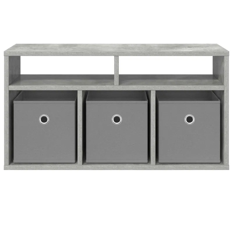 Žemas stalas su stalčių Betono pilka 72 x 22,5 x 38 cm