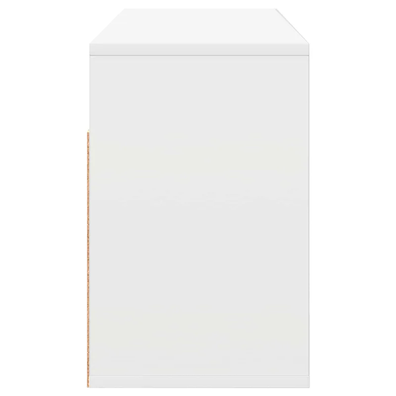 Žemas stalas su stalčių Balta 87 x 27,5 x 43 cm