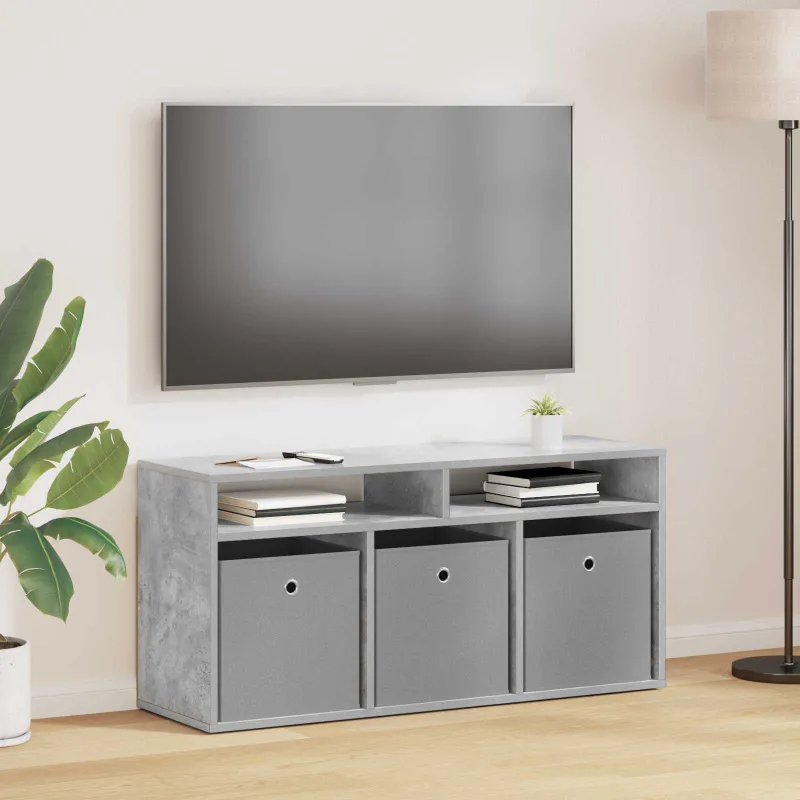 Žemas stalas su stalčių Betono pilka 102 x 32 x 48,5 cm