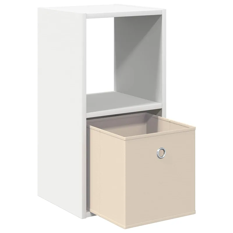 Naktinis staliukas su stalčių 2 pcs Balta 30,5 x 27 x 59,5 cm