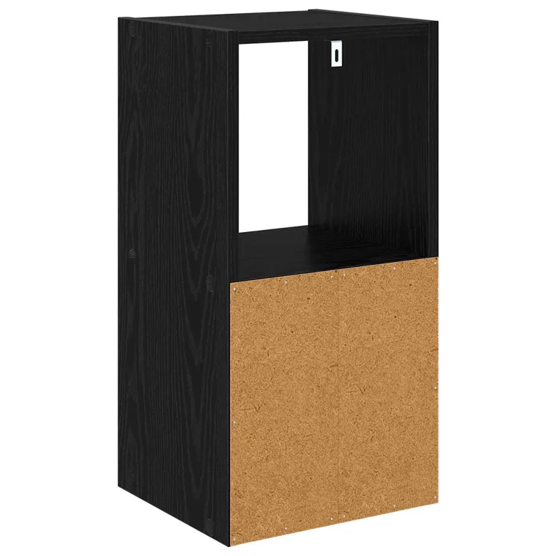 Naktinis staliukas 2 pcs Juodas ąžuolas 30,5 x 27 x 59,5 cm