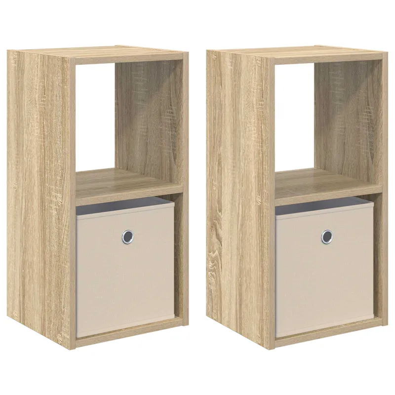 Naktinis staliukas 2 pcs Sonoma ąžuolas 30,5 x 27 x 59,5 cm