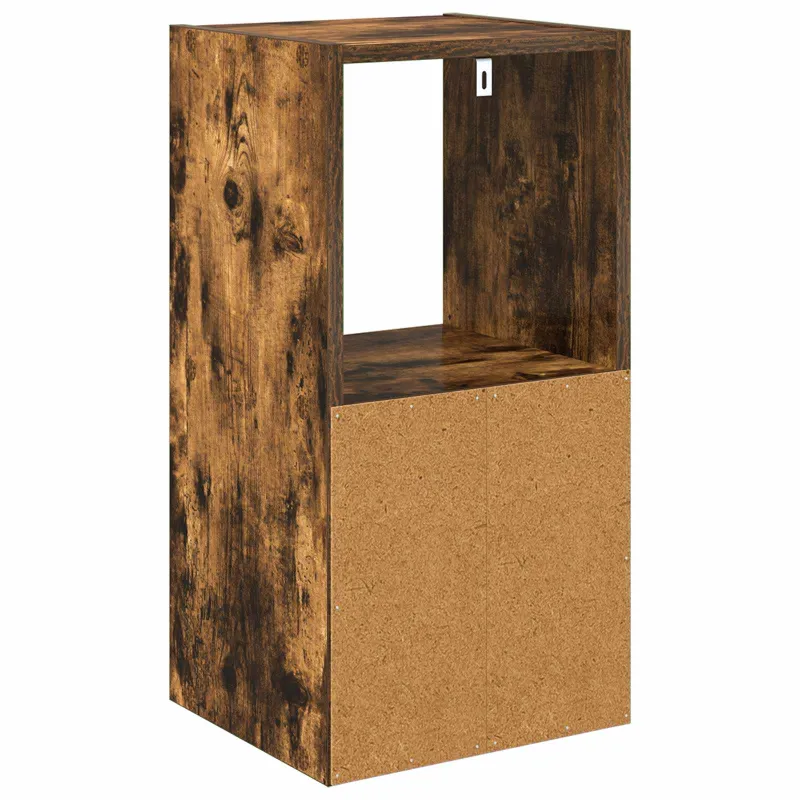 Naktinis staliukas 2 pcs Rūkyta ąžuolas 30,5 x 27 x 59,5 cm