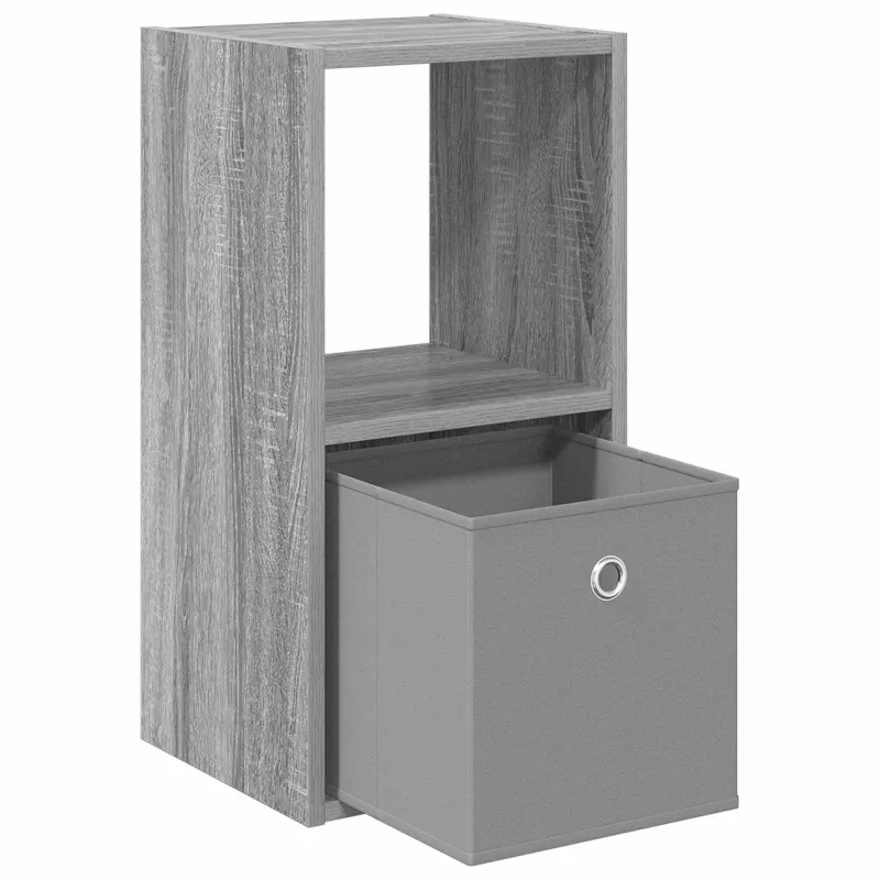 Naktinis staliukas 2 pcs Pilkas Sonoma 30,5 x 27 x 59,5 cm