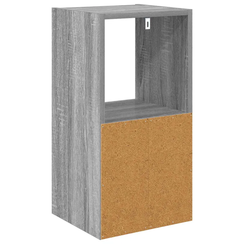 Naktinis staliukas 2 pcs Pilkas Sonoma 30,5 x 27 x 59,5 cm