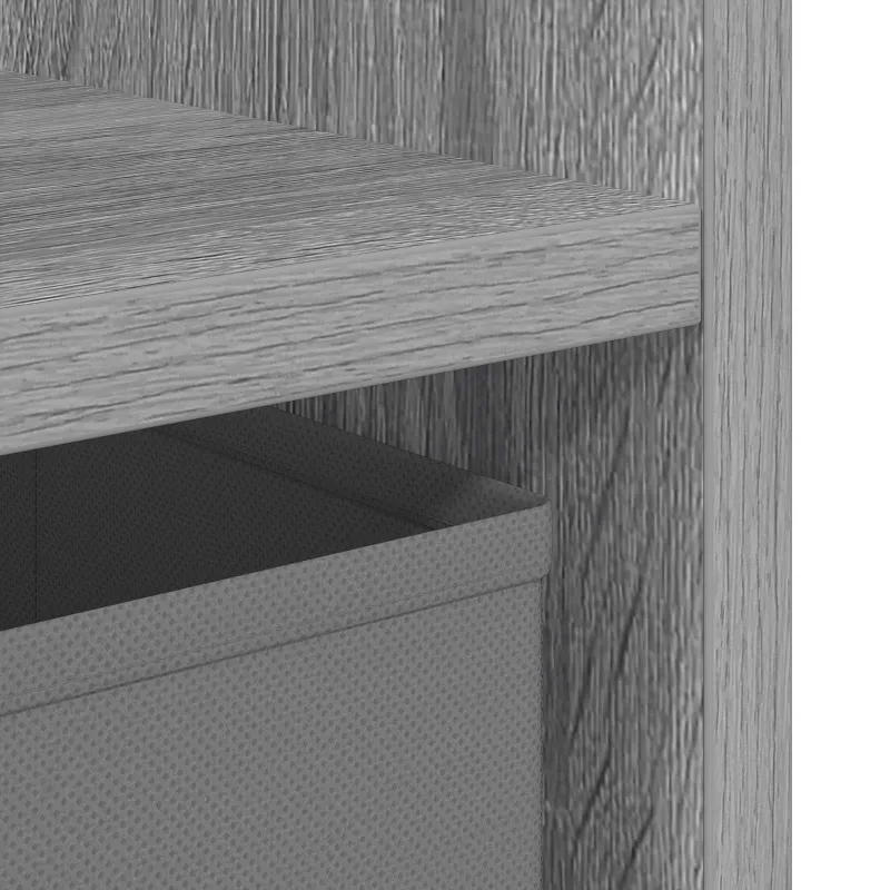 Naktinis staliukas 2 pcs Pilkas Sonoma 30,5 x 27 x 59,5 cm
